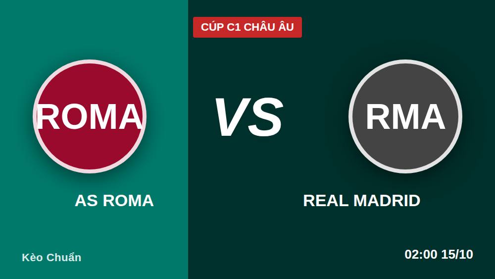 Roma vs Real Madrid: Lật tẩy 4 lầm tưởng về kèo C1 tại Olimpico